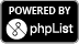 powered by phpList dev, &copy; phpList ltd